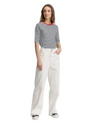 Tom Tailor Bluzka w kolorze białym rozmiar: XS. Białe bluzki Tom Tailor, xs, bez wzorów, z bawełny, bez kołnierzyka, bez ramiączek. Za 37.95 zł.