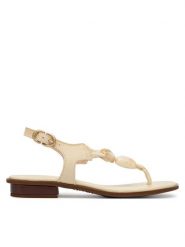 Hispanitas Sandały HV264785 C001 Écru. Sandały Hispanitas, bez wzorów, ze skóry, bez obcasa, na płaskiej podeszwie, bez zapięcia. Za 519.99 zł.