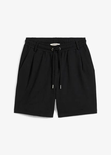 Spodnie dresowe. Czarne spodnie dresowe bonprix, bez wzorów, z dresówki. Za 47.99 zł.