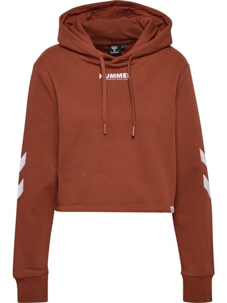 Sweat damska bluza z kapturem Hummel Legacy. Brązowe bluzy Hummel, xs, bez wzorów, z bawełny, z kapturem. Za 134.50 zł.