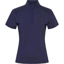 Damskie jeździeckie polo Catago Thelma. Niebieskie koszulki polo CATAGO, s, bez wzorów, z elastanu, bez kołnierzyka, bez ramiączek. Za 250.00 zł.