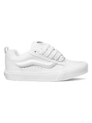 Vans Skórzane sneakersy "Knu Skool" w kolorze białym rozmiar: 35. Białe trampki Vans, bez wzorów, bez zapięcia. Za 78.28 zł.