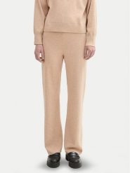 Tom Tailor Denim Spodnie dzianinowe 1043355 Beżowy Straight Fit. Brązowe spodnie materiałowe TOM TAILOR DENIM, xl, bez wzorów, z denimu. Za 69.99 zł.