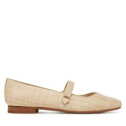 Baleriny Toms. Brązowe baleriny Toms, bez wzorów, bez obcasa. Za 309.99 zł.