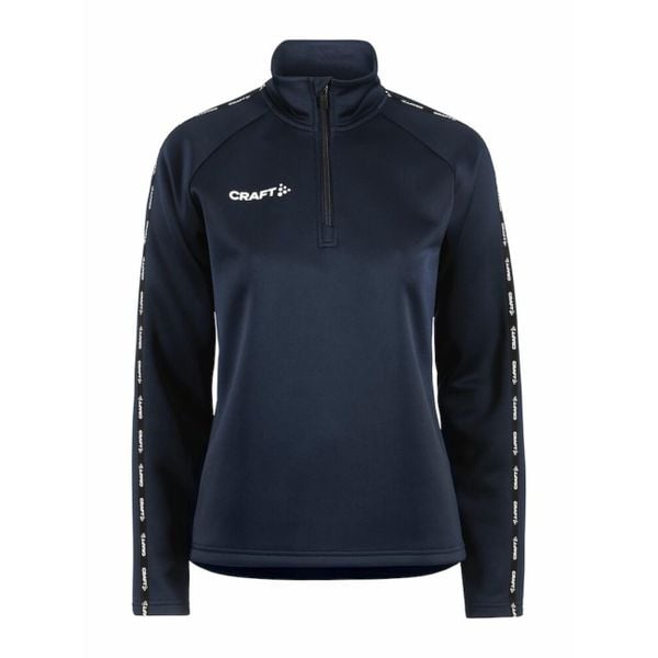 Bluza z zamkiem 1/2 dla kobiet Craft Squad 2.0. Niebieskie bluzy Craft, l, bez wzorów, z materiału, bez kaptura. Za 199.75 zł.