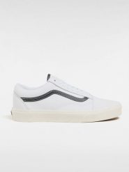Vans Skórzane sneakersy "Old Skool" w kolorze biało-czarnym rozmiar: 44,5. Białe trampki Vans, bez wzorów, bez zapięcia. Za 238.95 zł.