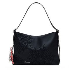 Torebka Desigual. Czarne torebki klasyczne Desigual, bez wzorów, bez dodatków. Za 379.99 zł.