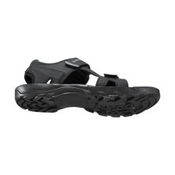 Sandały Shimano SH-SD501. Czarne sandały Shimano, bez wzorów, z gumy, z otwartym noskiem, bez obcasa, bez zapięcia. Za 526.80 zł.