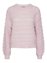 Pieces Sweter w kolorze jasnoróżowym rozmiar: S. Różowe swetry Pieces, s, bez wzorów, ze splotem, bez ramiączek. Za 70.41 zł.