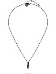 Liebeskind Naszyjnik z zawieszką - dł. 45 cm rozmiar: onesize. Czarne naszyjniki Liebeskind, z cyrkonią, ze stali. Za 173.99 zł.