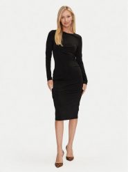 Marciano Guess Sukienka koktajlowa 4YGK30 6265A Czarny Regular Fit. Czarne sukienki Marciano Guess, z aplikacjami, z wiskozy, wizytowe, bez kołnierzyka, bez ramiączek. Za 379.99 zł.