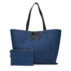 Torebka DKNY. Niebieskie torebki klasyczne DKNY, bez wzorów, bez dodatków. Za 749.99 zł.