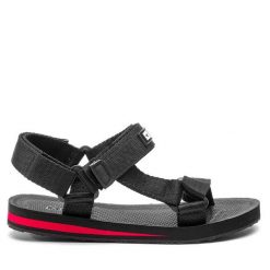 Sandały Big Star Shoes. Czarne sandały BIG STAR SHOES, bez wzorów, retro, bez obcasa, na płaskiej podeszwie, bez zapięcia. Za 89.99 zł.