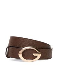 Guess Pasek Damski BW9306 P5430 Brązowy. Brązowe paski Guess, z aplikacjami, ze skóry. Za 199.99 zł.