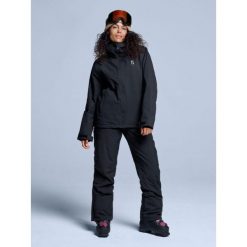 Kurtka narciarska damska - Arctic 2L ocieplana - czarna. Czarne kurtki narciarskie POEDERBAAS, l, bez wzorów, z poliesteru, bez kaptura, narciarskie. Za 915.52 zł.