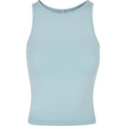 Damski Bezrękawnik Typu Racerback. Niebieskie koszulki sportowe BUILD YOUR BRAND, bez wzorów, bez ramiączek. Za 57.99 zł.