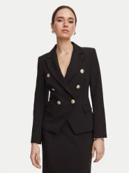Rinascimento Marynarka CFC0131077003 Czarny Slim Fit. Czarne marynarki i żakiety Rinascimento, l, bez wzorów, z syntetyku. Za 834.99 zł.