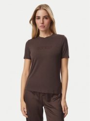 Guess T-Shirt O6GI00 KBF92 Brązowy Regular Fit. Brązowe t-shirty Guess, l, z aplikacjami, bez kołnierzyka, bez ramiączek. Za 114.99 zł.