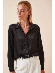 Happiness Istanbul Koszula w kolorze czarnym rozmiar: 38. Czarne koszule Happiness Istanbul, bez wzorów, bez kołnierzyka, bez ramiączek. Za 54.95 zł.