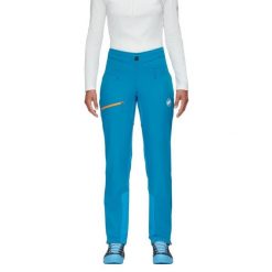 Spodnie skitourowe damskie Mammut Aenergy SO softshell. Niebieskie spodnie narciarskie Mammut, na zimę, bez wzorów, z elastanu, narciarskie. Za 766.70 zł.