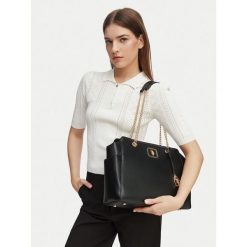 Torebka U.S. Polo Assn. Czarne shopper U.S. Polo Assn., bez wzorów, bez dodatków. Za 164.99 zł.