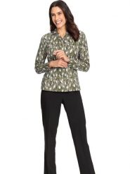 WITT WEIDEN Bluzka w kolorze khaki rozmiar: 36. Brązowe bluzki WITT WEIDEN, bez wzorów, bez kołnierzyka, bez ramiączek. Za 34.99 zł.