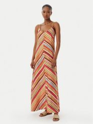 Vero Moda Sukienka letnia Ellie 10345251 Pomarańczowy Regular Fit. Brązowe sukienki Vero Moda, na lato, xs, bez wzorów, z wiskozy, bez kołnierzyka, bez ramiączek. Za 229.99 zł.