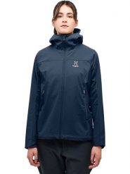 Haglöfs Kurtka softshellowa "Move" w kolorze granatowym rozmiar: M. Niebieskie kurtki sportowe Haglöfs, m, bez wzorów, bez kaptura, outdoorowe. Za 435.11 zł.