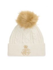 LAUREN RALPH LAUREN Czapka 454P04466001 Écru. Czapki Lauren Ralph Lauren, bez wzorów, z materiału. Za 379.99 zł.