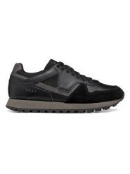 Geox Sneakersy "Ponente" w kolorze antracytowo-czarnym rozmiar: 45. Czarne trampki Geox, bez wzorów, bez zapięcia. Za 294.95 zł.