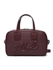 KARL LAGERFELD Torebka A4W30047 Bordowy. Czerwone torebki klasyczne KARL LAGERFELD, bez wzorów, ze skóry, bez dodatków. Za 619.99 zł.