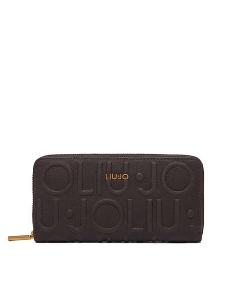 Liu Jo Portfel AF6170 E1139 Brązowy ciemny. Brązowe portfele Liu Jo, bez wzorów, ze skóry. Za 249.99 zł.