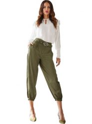 Heine Bluzka w kolorze kremowym rozmiar: 38. Brązowe bluzki Heine, bez wzorów, z wiskozy, bez kołnierzyka, bez ramiączek. Za 48.39 zł.