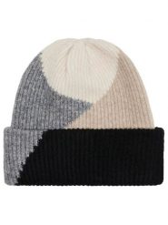 ONLY Czapka beanie w kolorze czarno-szaro-beżowym rozmiar: onesize. Czarne czapki Only, bez wzorów, z materiału. Za 61.46 zł.