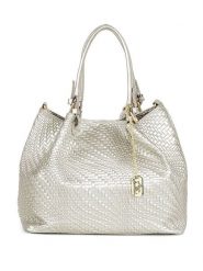 Anna Morellini Skórzana torebka "Eloisa" w kolorze srebrnym - 38 x 28 x 16 cm rozmiar: onesize. Szare torby na ramię Anna Morellini, bez wzorów, z materiału, na ramię, bez dodatków. Za 260.99 zł.