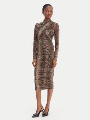 Bardot Sukienka koktajlowa Aliyah 56305DB4 Brązowy Slim Fit. Brązowe sukienki Bardot, s, bez wzorów, z syntetyku, wizytowe, bez kołnierzyka, bez ramiączek. Za 529.99 zł.