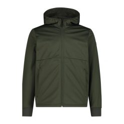 Kurtka damska softshell z kapturem CMP. Zielone kurtki CMP, na zimę, bez wzorów, z materiału, z kapturem. Za 428.25 zł.