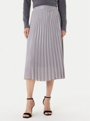 Morgan Spódnica plisowana 252-JPLISAN Srebrny Regular Fit. Szare spódnice Morgan, bez wzorów, z syntetyku, plisowane. Za 359.99 zł.