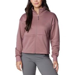 Damska bluza polarowa Columbia Boundless Trek Tech z pełnym zamkiem błyskawiczny. Fioletowe bluzy Columbia, na zimę, l, bez wzorów, z polaru, bez kaptura. Za 329.00 zł.