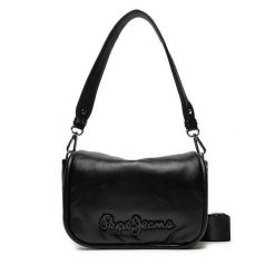 Torebka Pepe Jeans. Czarne torebki klasyczne Pepe Jeans, bez wzorów, z jeansu, bez dodatków. Za 209.99 zł.