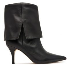 Botki Aldo. Czarne botki Aldo, bez wzorów, bez obcasa, na szpilce, bez zapięcia. Za 639.99 zł.
