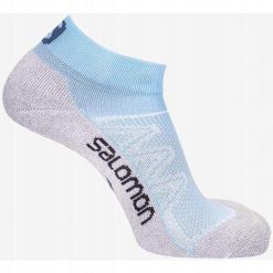 Skarpety stopki dla dorosłych do biegania Salomon Speedcross low. Niebieskie skarpety Salomon, bez wzorów. W wyprzedaży za 48.00 zł.
