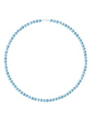 Pearline Srebrny naszyjnik z akwamarynem - dł. 50 cm rozmiar: onesize. Niebieskie naszyjniki Pearline, z akwamarynem, srebrne. Za 146.45 zł.