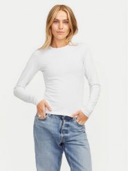JJXX Bluzka Celine 12258414 Biały Slim Fit. Białe bluzki JJXX, xl, bez wzorów, z bawełny, bez kołnierzyka, bez ramiączek. Za 69.99 zł.