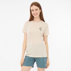 T-shirt damski VIKING Rune Lady. Brązowe koszulki sportowe Viking, bez wzorów, bez ramiączek. W wyprzedaży za 112.43 zł.