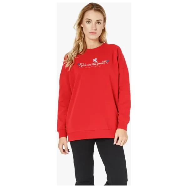 Feewear Bluza Jasper , czerwony, rozmiar XS. Czerwone bluzy Feewear, s, bez wzorów, z bawełny, bez kaptura. W wyprzedaży za 47.99 zł.