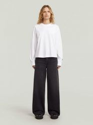 G-Star Dżinsy - Loose fit - w kolorze czarnym rozmiar: W29/L/30. Czarne jeansy G-Star, l, z aplikacjami, z podwyższonym stanem. Za 231.95 zł.