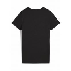 Damska koszulka z logo GRAPHICS Floral Cat PUMA Black. Czarne bluzki Puma, xs, bez wzorów, z gumy, sportowe, bez kołnierzyka, bez ramiączek. W wyprzedaży za 94.00 zł.
