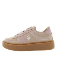 U.S. Polo Assn. Sneakersy w kolorze beżowo-jasnoróżowym rozmiar: 39. Brązowe trampki U.S. Polo Assn., bez wzorów, bez zapięcia. Za 223.46 zł.