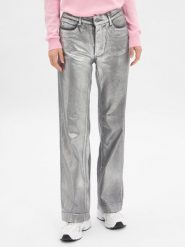 MAC Dżinsy - Dream Wide Kobiety Jeansy srebrny jednolity, 38-32. Szare jeansy MAC, bez wzorów. Za 549.95 zł.